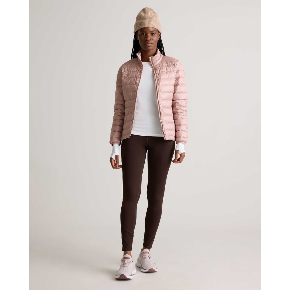 NWOT Quince Lightweight Down Packable Puffer Jacket Dusty Rose Pink XS JDA01
